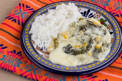 Rajas De Chile Poblano Con Crema Entre Fogones Y Artilugios Varios