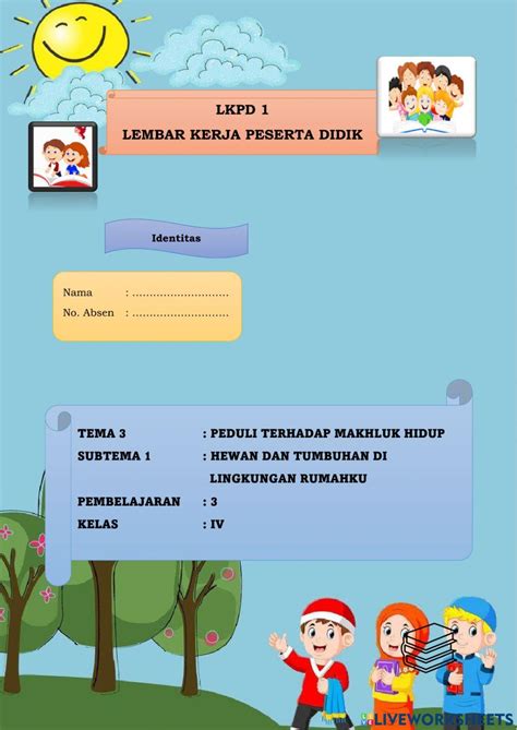 Bagian Dan Fungsi Tumbuhan Interactive Worksheet Live Worksheets