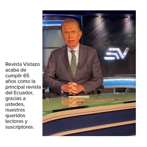 Revista Vistazo On Twitter Don Alfonso Nos Cuenta C Mo Naci Este