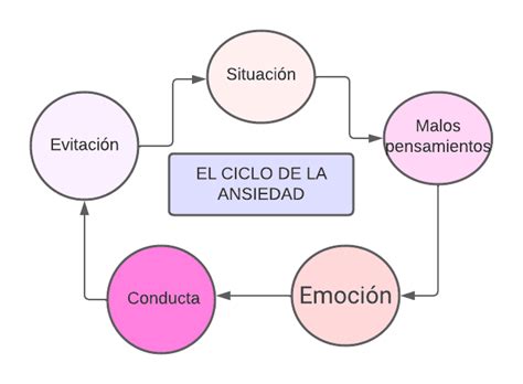 el ciclo de la ansiedad  como lo podemos notar en los menores