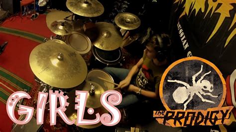 The Prodigy Girls Drum Cover By 13 Years Vladikus Youtube