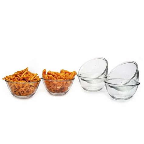 Plain Round Glass Bowl Set Capacity 200 Ml At Rs 60 Set In Firozabad