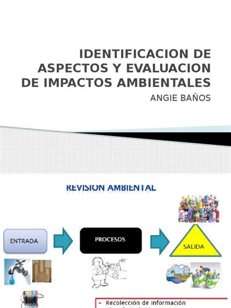 PDF Identificacion De Aspectos Y Evaluacion De Impactos Ambientales