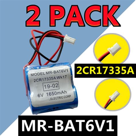 UGB 2 PACK Original For Mitsubishi MR BAT6V1 2CR17335A WK17 6V PLC