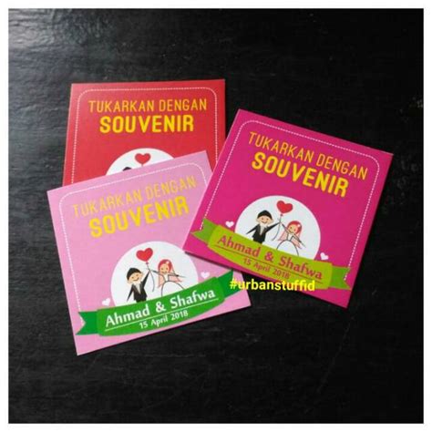 Jual Kupon Utk Tukar Souvenir Voucher Souvenir Pernikahan Kartu