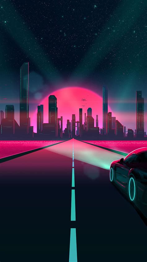 Retro Neon City Wallpapers Top Free Retro Neon City Backgrounds