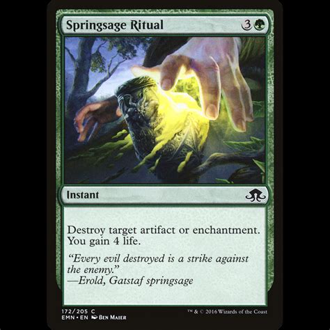 Mtg Springsage Ritual Eldritch Moon Madtoyz