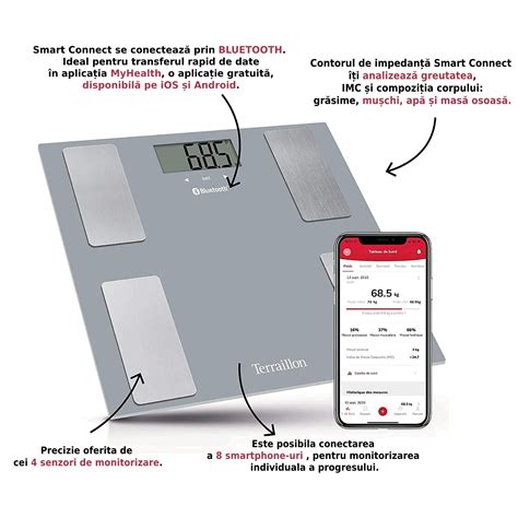 Cantar Electronic Terraillon Smart Connect Bluetooth Platforma De