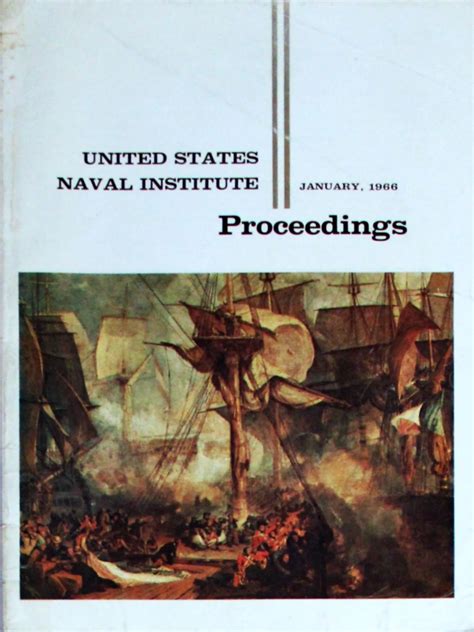 U S Naval Institute Proceedings January 1966 At Wolfgang S