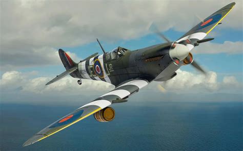 Spitfire Mk Ix Mk Je J Jr W Cdr J E Johnson No Wing Rcaf