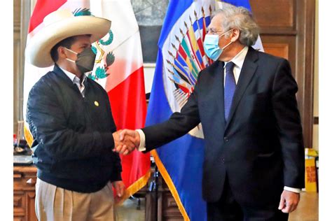 Secretario De La Oea Ofrece Respaldo Al Presidente Castillo Para