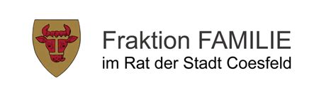 Fraktion FAMILIE im Rat der Stadt Coesfeld Gemeinsam für Stadt