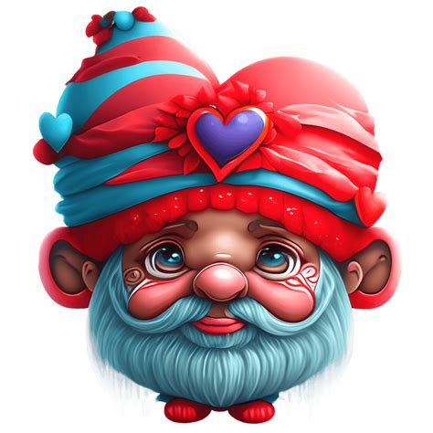 African American Valentine Day Gnome Creative Fabrica