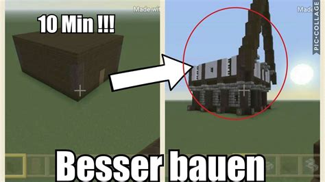 Minecraft Wie Man Besser Baut Bau Tipps Youtube