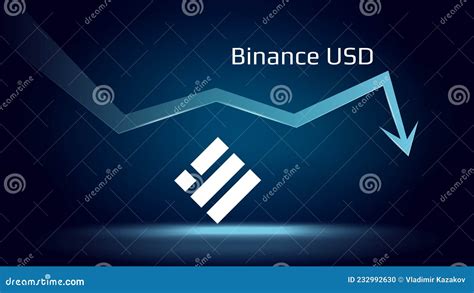 Binance USD BUSD In Downtrend And Price Falls Down Cryptocurrency Coin