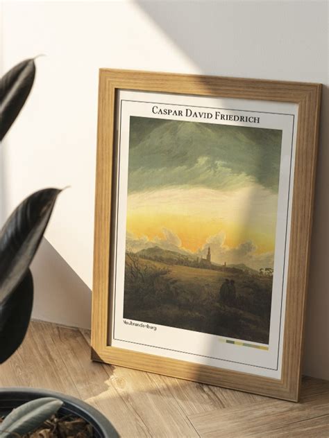 Caspar David Friedrich Neubrandenburg Poster Poster Bask Modelleri