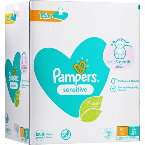 Pampers Sensitive Salviette Umidificate Per Bambini 15x80 Pz