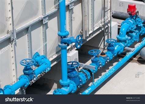 Pipes Along Water Tank Stock Photo 24712483 Shutterstock