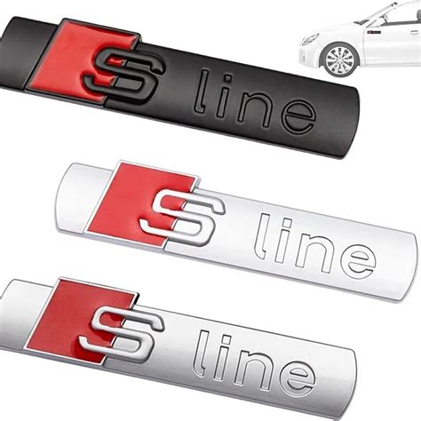 3D SLINE Emblem Car Body Trunk Sticker Auto Decoration Accessorie For