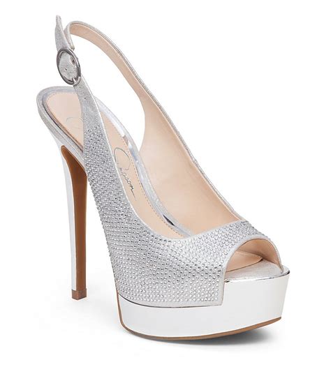 Jessica Simpson Kabale Slingback Peep Toe Pumps Dillards