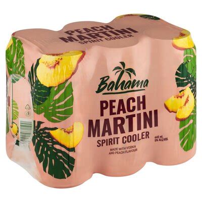 Bahama Peach Martini Spirit Cooler 6 X 440ml PnP