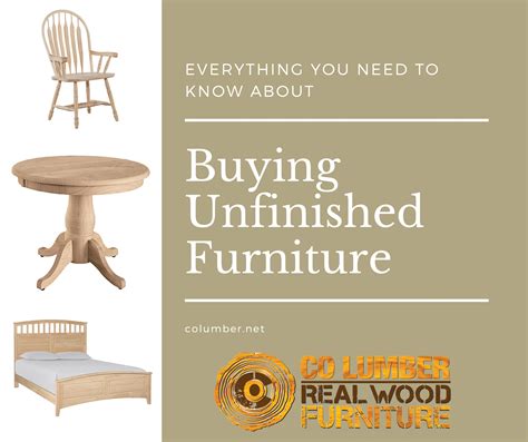 Everything You Need To Know About Buying Unfinished Wood Furniture