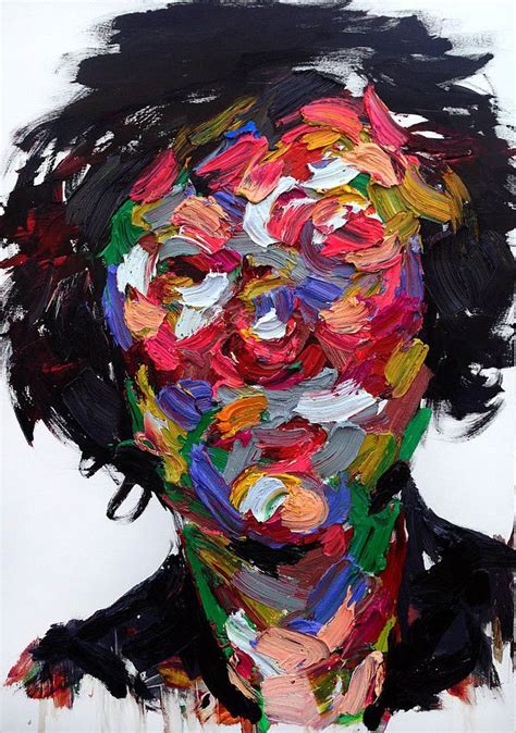 Kwangho Shin Abstract Portrait Art Oil On Canvas