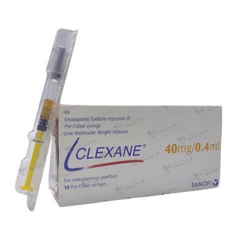 Buy Clexane 40 Mg04 Ml Injection Online At Best Price In India