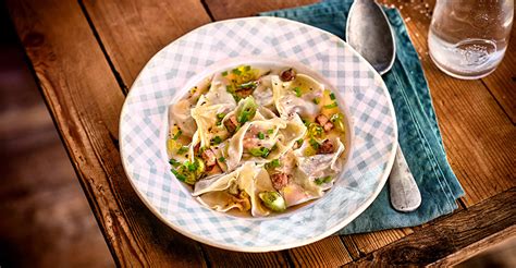 Ravioles De Foie De Veau Bouillon Parfum Au Th A Vos Assiettes