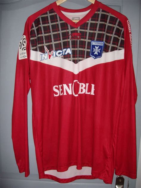 Auxerre Goalkeeper Football Shirt Sponsored By Senoble