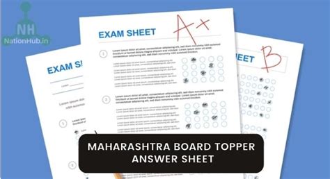 Maharashtra Board Topper Answer Sheet 2025 For Ssc And Hsc Exams