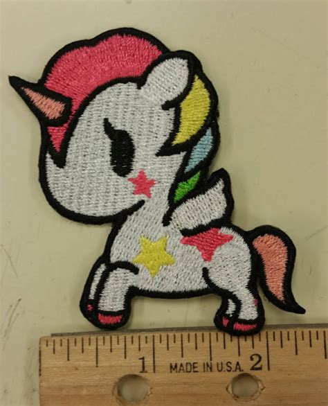 Rainbow Unicorn Embroidered Patch Cute Unicorn Iron On Patch Etsy