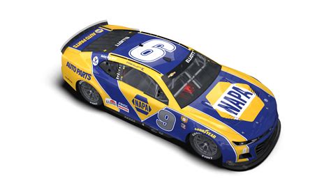 First Look Chase Elliott Darlington Throwback Paint Scheme Nascar