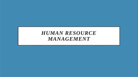 Change Management And Organisational Design Role Of Hr In Marks And