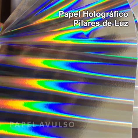 Papel Holográfico Pilares de luz Papel Avulso Loja