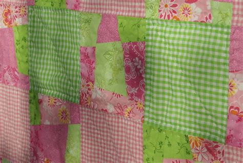 Pink And Green Quilt Approx Ft By Ft A Present For A Fa Flickr