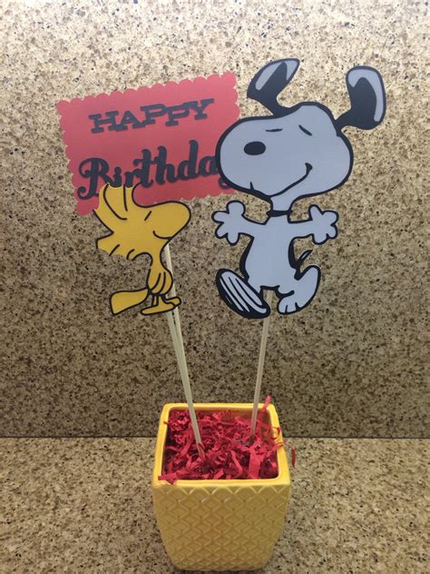 Snoopy Centerpiece Snoopy And Woodstock