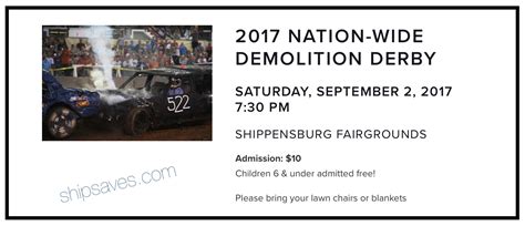 Demolition Derby | Shippensburg Fairgrounds - SHIP SAVES