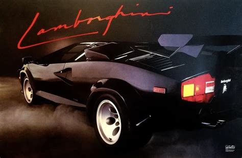 Lamborghini Countach Poster Rthe1980s