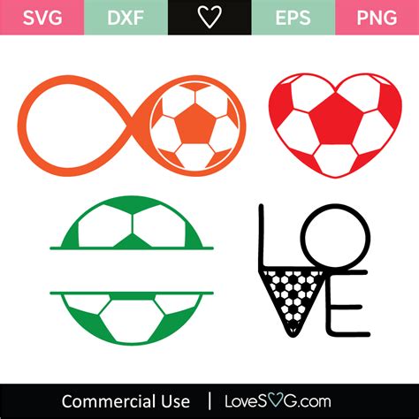 Soccer Monogram Frames SVG Cut File Lovesvg