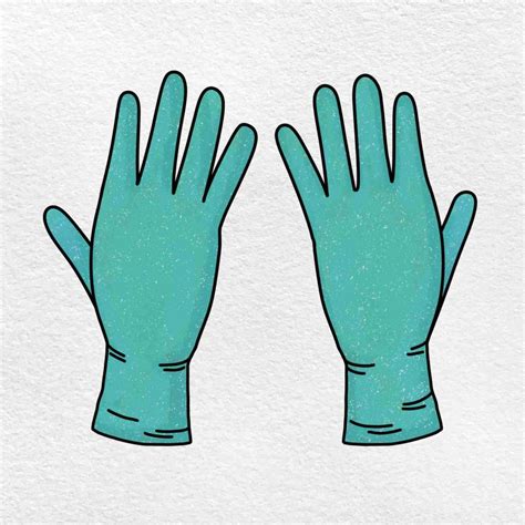 Rubber Gloves Drawing - HelloArtsy