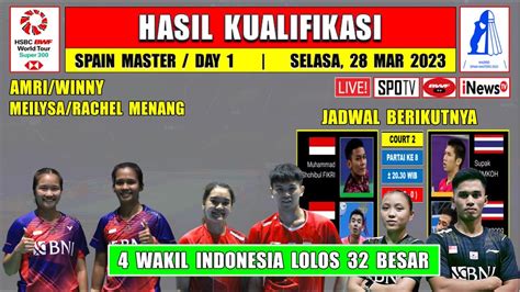 Hasil Spain Master 2023 Hari Ini Day 1 Babak Kualifikasi AMRI WINNY