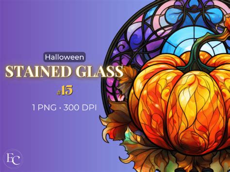 Halloween Stained Glass Clipart Bundle Bundle · Creative Fabrica