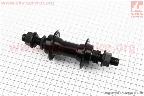 Втулка передняя BMX алюминиевая 14Gx48H, 2 пром-подшипники 6902 2RS ...