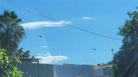 Fuerte Operativo De Seguridad En La Zona Norte De Culiacán Apoyado Por Helicópteros Del Ejercito