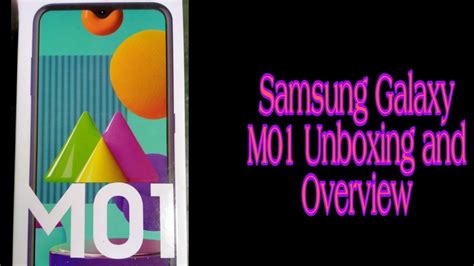 Samsung Galaxy M01 Unboxing And Overview Youtube