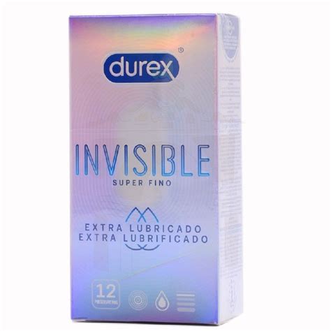 Durex Invisible Extra Fino Extra Lubricado 12 Uds