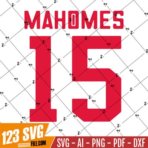 Patrick Mahomes Cut File Patrick Mahomes Svg Kansas City S Inspire