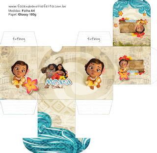 Moana Baby Free Printable Boxes Cajas Para Imprimir Moana Bebe Moana