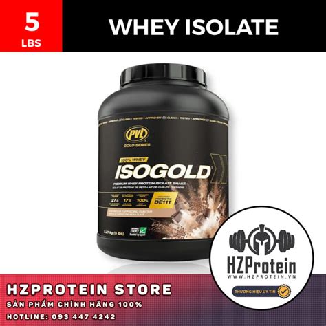 Pvl Iso Gold Whey Protein Isolate SỮa BỔ Sung Protein TĂng CƠ 5 Lbs